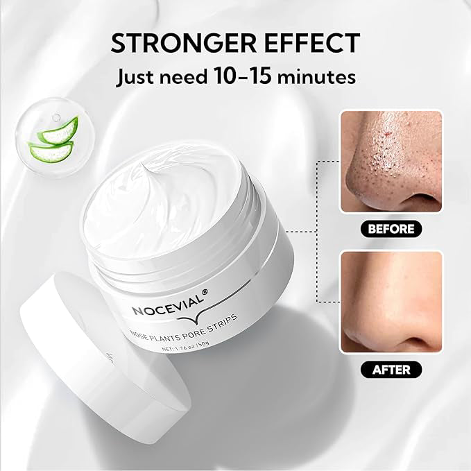 ✨ NOCEVIAL✨🔥Lambena Blackhead Removal Cream ,Blackhead Mask, (🍀 NOTE: Cream becomes gelatinous below 25°C, soften by placing bottle in boiling water) 🧖♀️