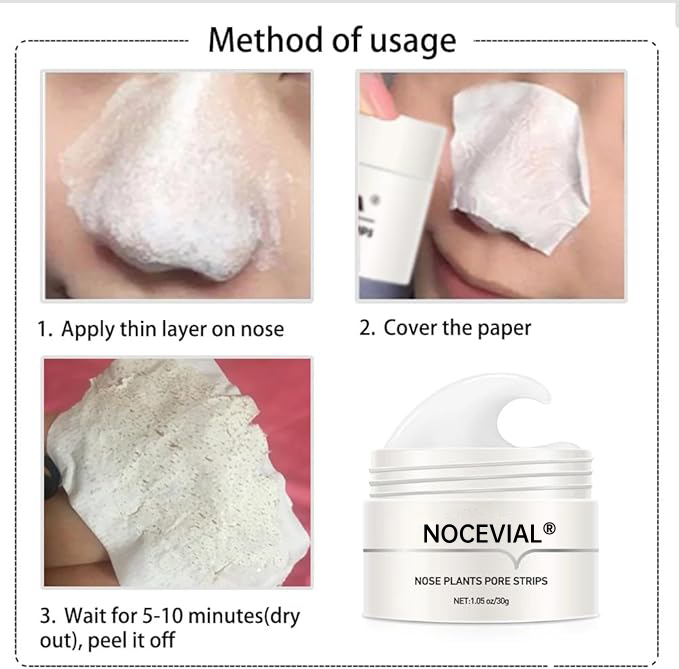✨ NOCEVIAL✨🔥Lambena Blackhead Removal Cream ,Blackhead Mask, (🍀 NOTE: Cream becomes gelatinous below 25°C, soften by placing bottle in boiling water) 🧖♀️