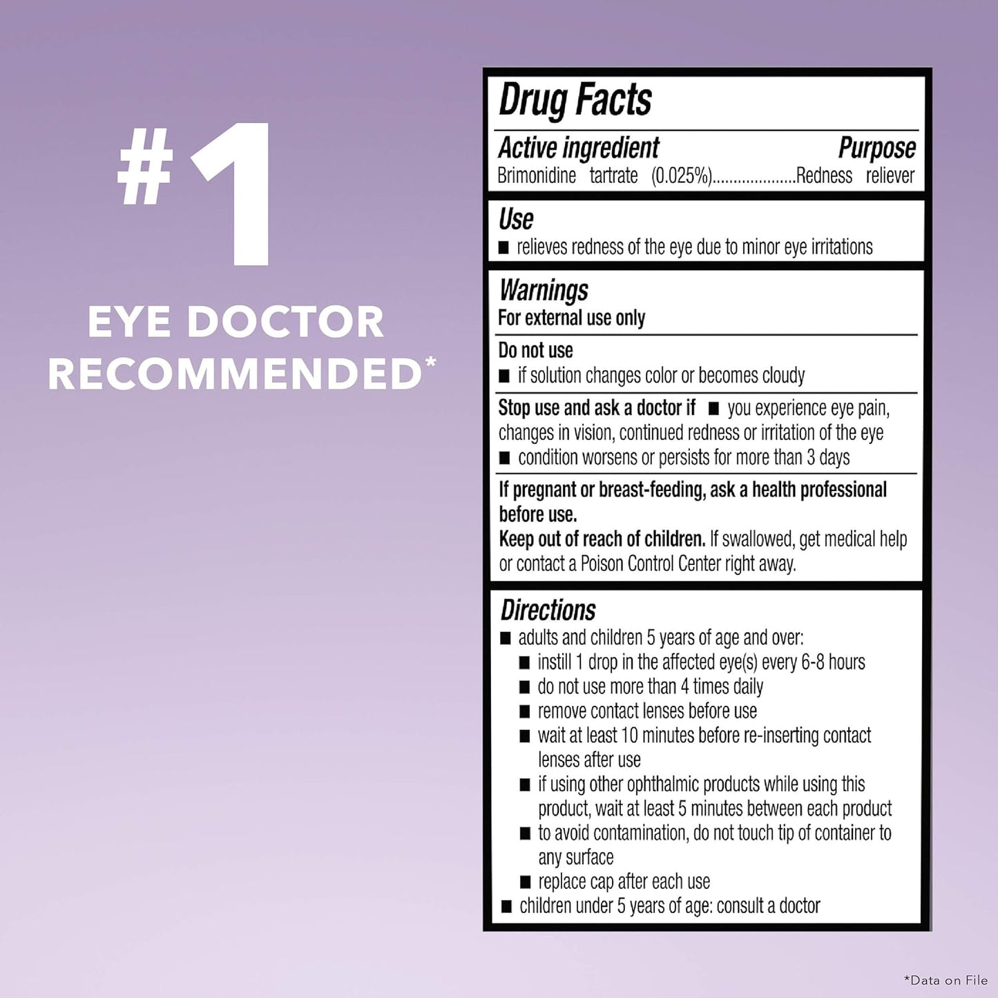 Redness Reliever Eye Drops 0.25 Ounce (7.5mL)