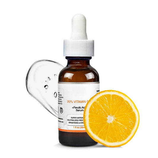 20% Vitamin C Serum for Face with Vitamin E Plus Ferulic Acid Skincare Serum 1 fl oz 30 ML Rejuvenates Skin to Fresh & Neutralizes Free Radicals to Brighten Even Vitamin Serum