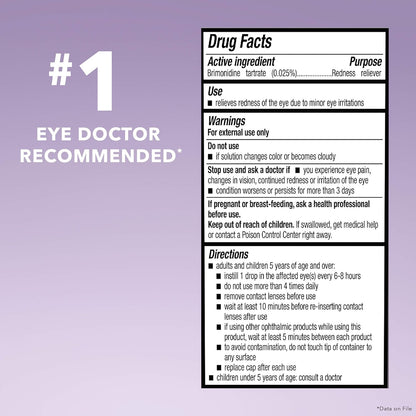 Redness Reliever Eye Drops 0.25 Ounce (7.5mL)
