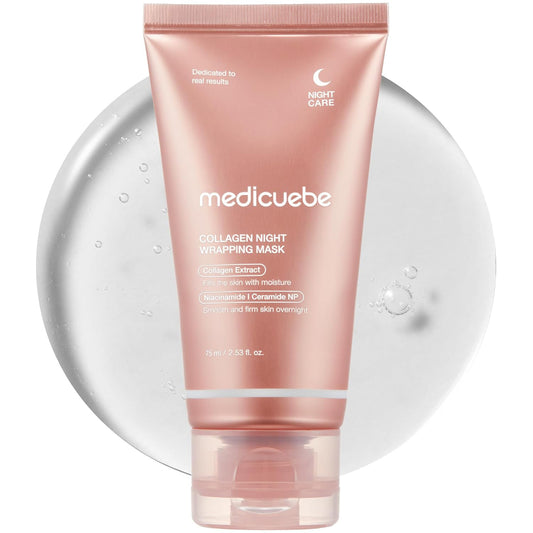 Mascarilla Nocturna de Colágeno - Cuidado de Elasticidad e Hidratación, Reduce la Flacidez y la Opacidad